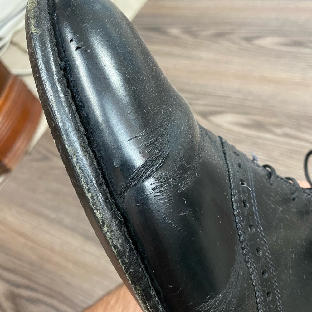 Allen Edmonds Shelton Black Saddle Oxfords 11 C - Picture 9 of 11
